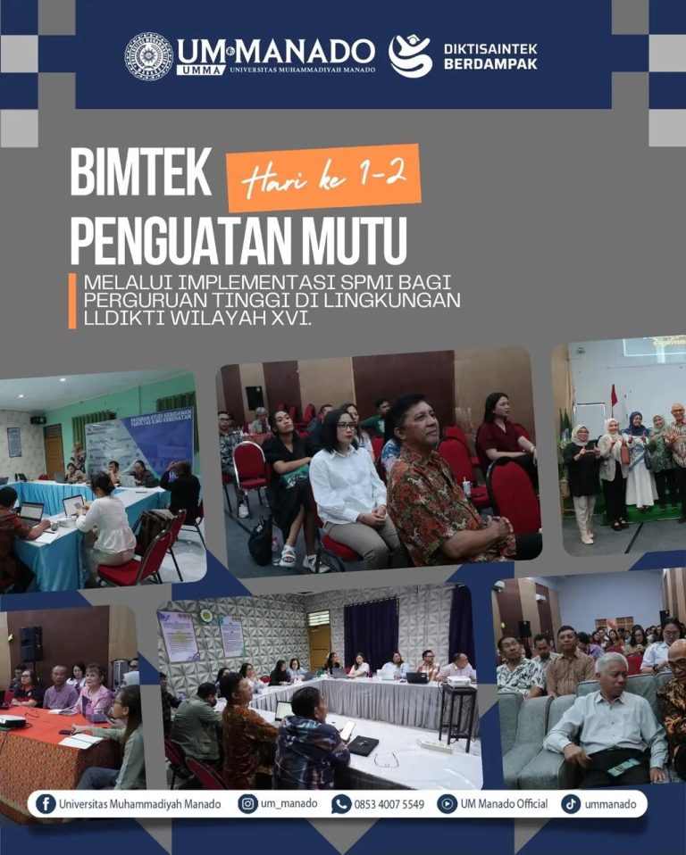 UM-Manado Menjadi Tuan Rumah Bimtek Penguatan Mutu SPMI LLDikti Wilayah XVI