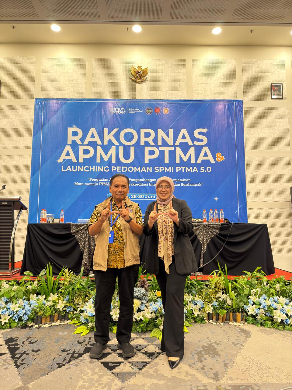Sekretaris LPM UM Manado Hadiri Rakornas APMU-PTMA dan Launching Pedoman SPMI  PTMA 5.0 di UM Jember